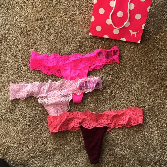 PINK Victoria's Secret Other - Lot of 3 VS PINK lace thongs